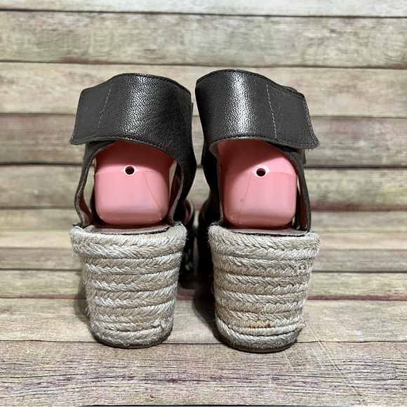 Eileen Fisher Willow Bronze Wedge Espadrilles - Picture 2 of 8